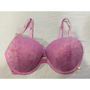 Copied - Victoria’s Secret Sexy Tee Push Up Lace Bra Pink Chifon 36 DD